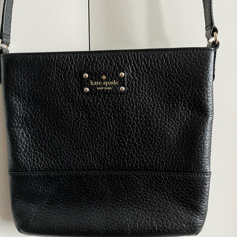 Kate Spade Black Pebbled Leather Crossbody